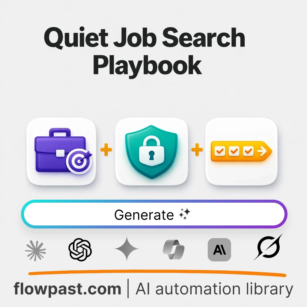 Run a Discreet Job Search Plan with this AI Prompt - AI prompt template