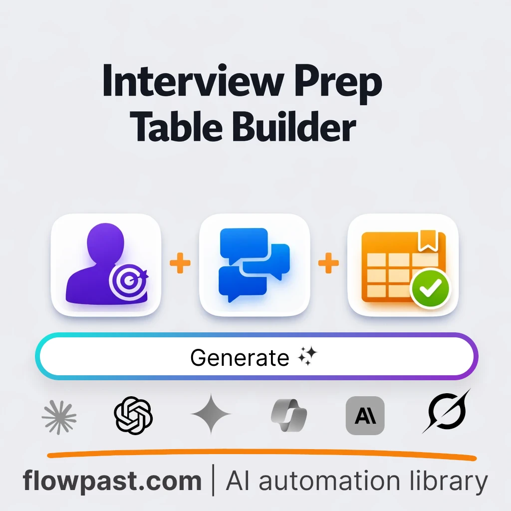 Create an Interview Prep Briefing AI Prompt - AI prompt template