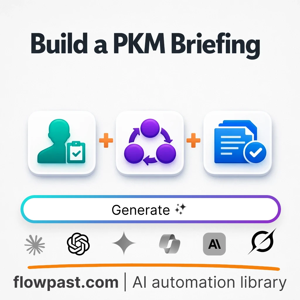 Create a PKM and Learning Briefing AI Prompt - AI prompt template