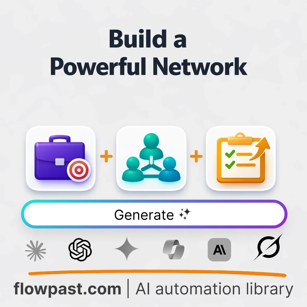 Build an Industry Networking Playbook AI Prompt - AI prompt template