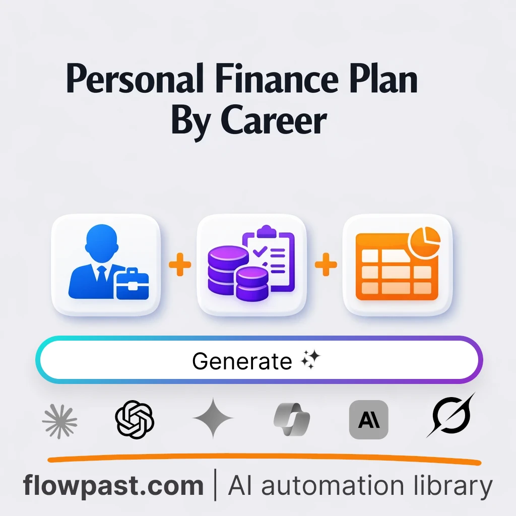 Create Profession-Based Money Plans with this AI Prompt - AI prompt template
