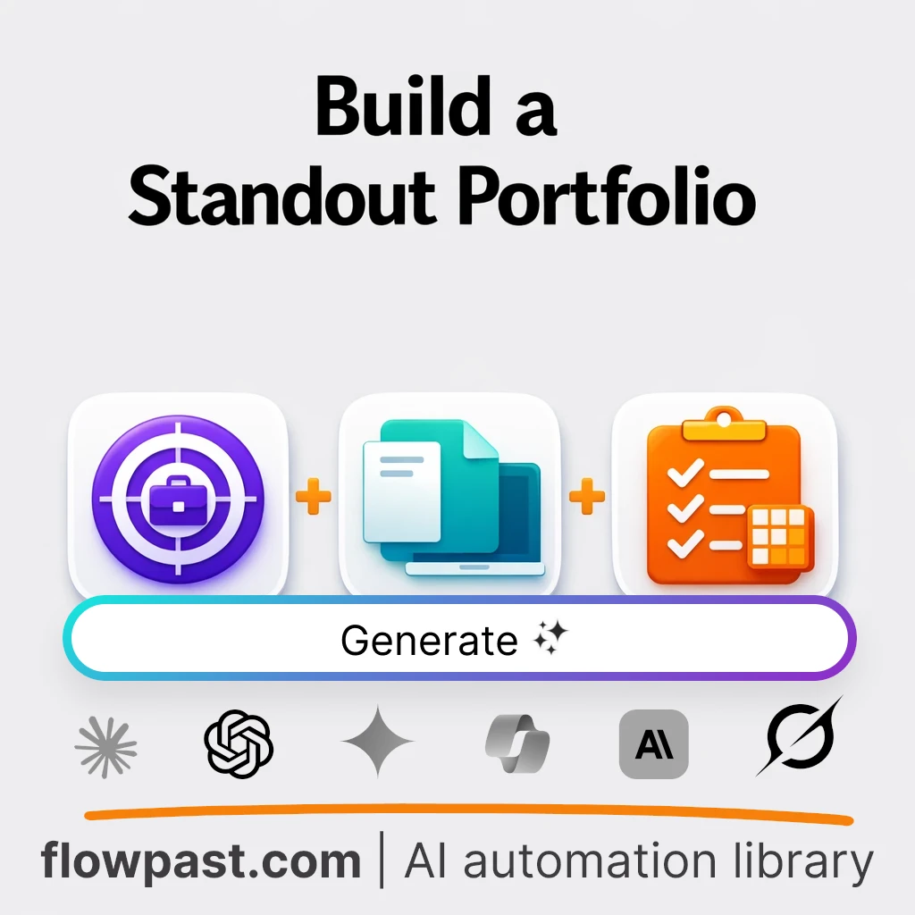 Build a Field-Specific Portfolio Strategy with this AI Prompt - AI prompt template