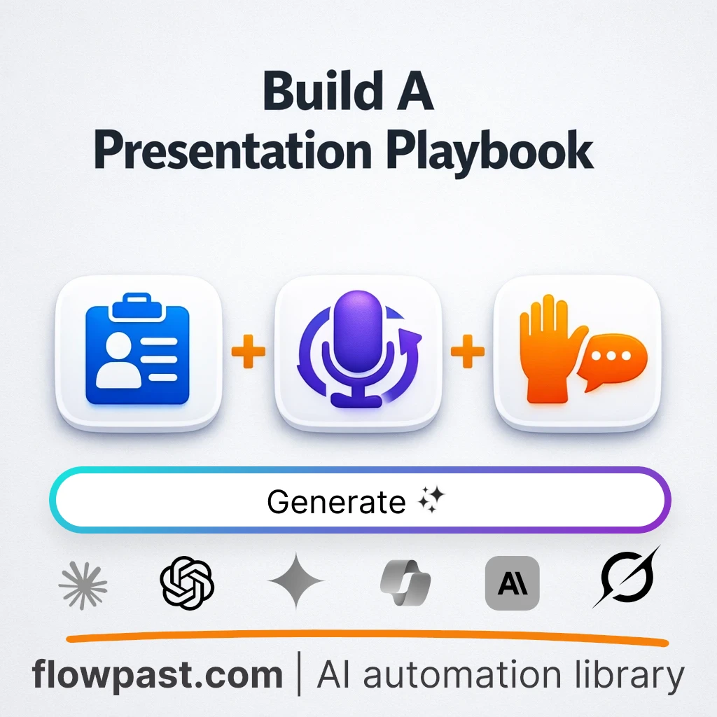 Create a Field-Specific Presentation Playbook AI Prompt - AI prompt template
