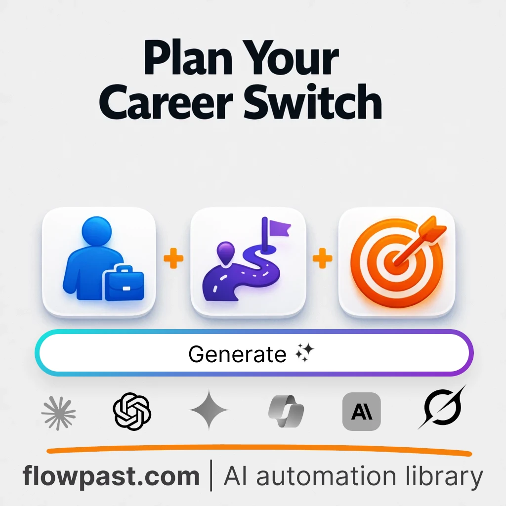 Build a Career Pivot Roadmap with this AI Prompt - AI prompt template