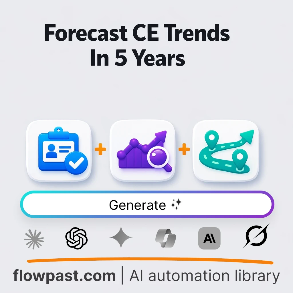Create a 5-Year CE and PD Outlook Report AI Prompt - AI prompt template