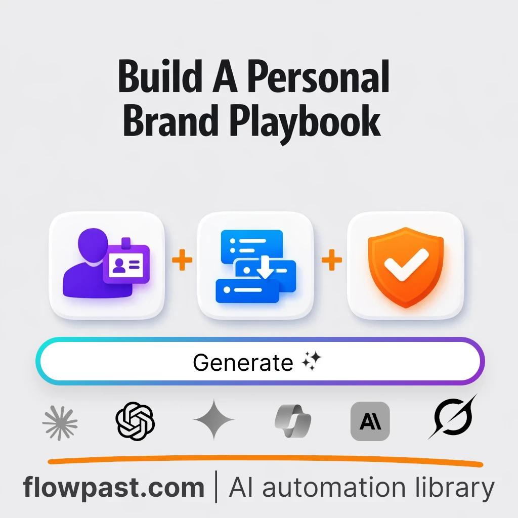 Create a Personal Brand Playbook with this AI Prompt - AI prompt template