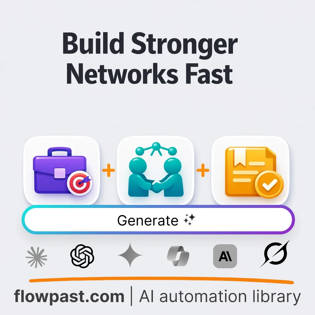Networking Tactics Playbook with this AI Prompt - AI prompt template