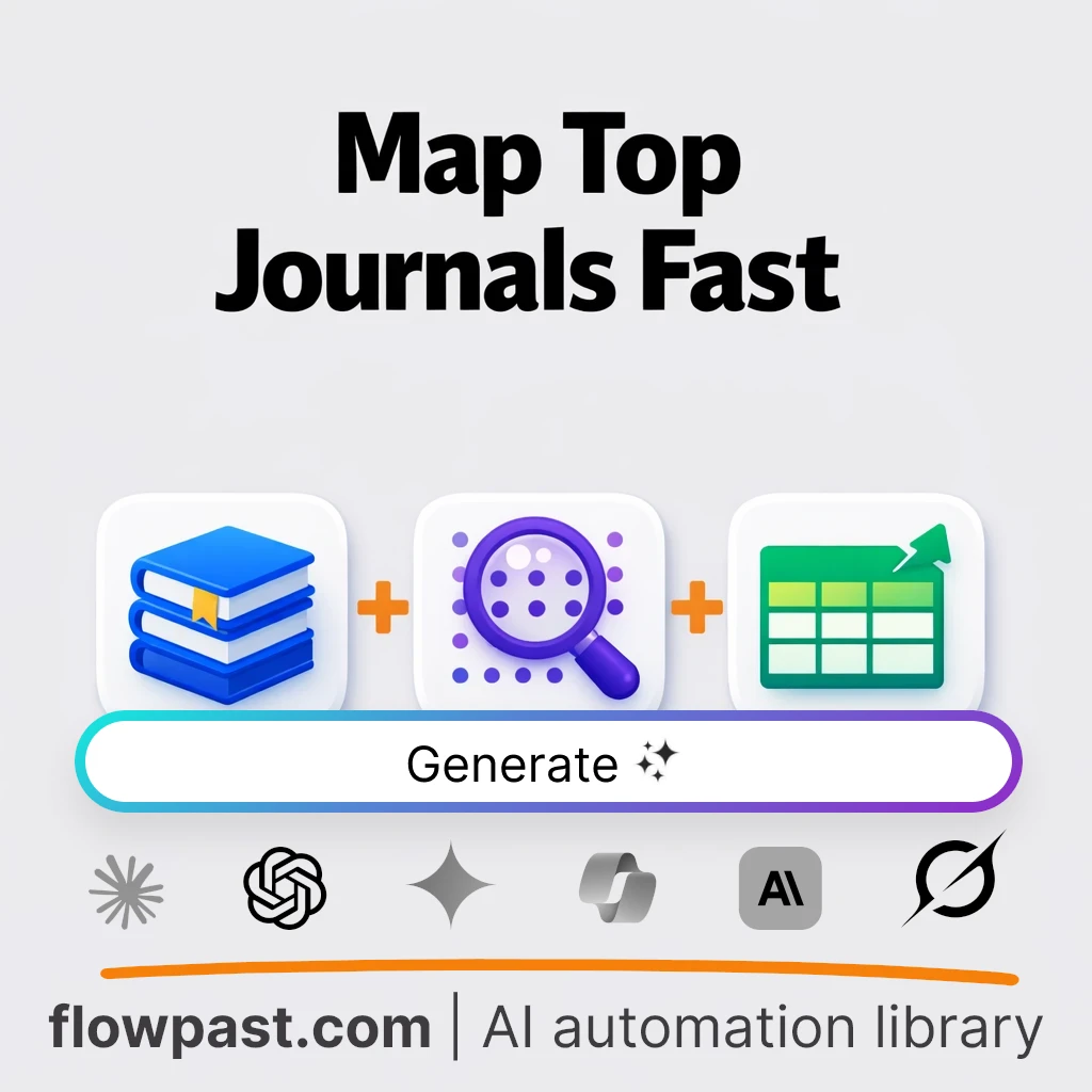 Create a 5-Journal Literature Trends Table AI Prompt - AI prompt template