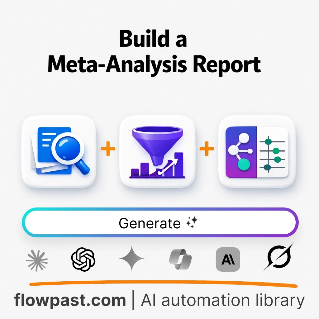 Systematic Review and Meta-Analysis Report AI Prompt - AI prompt template