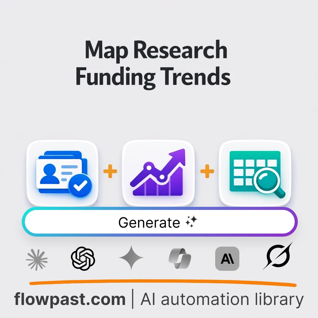 Map Research Funders and Priority Shifts AI Prompt - AI prompt template