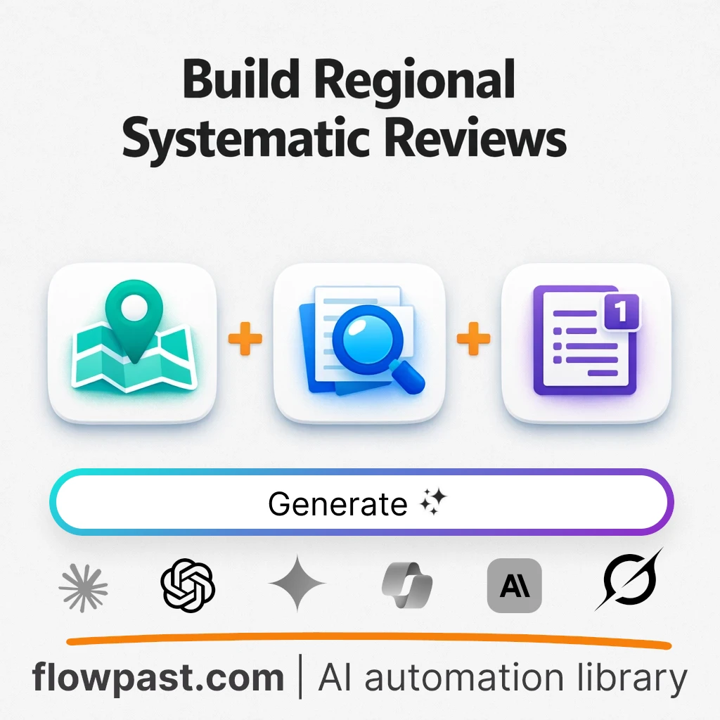 Systematic Review and Evidence Map AI Prompt - AI prompt template