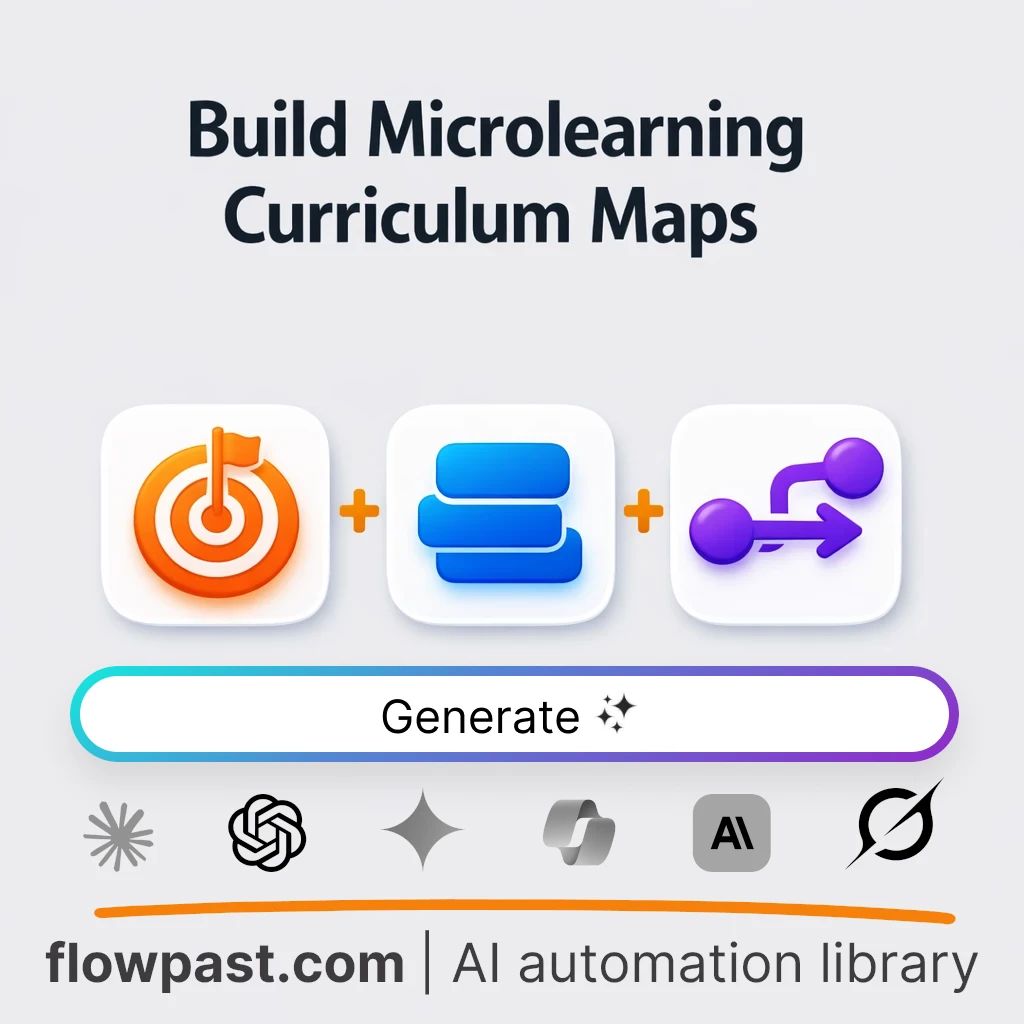 Build a Microlearning Path Diagram AI Prompt - AI prompt template