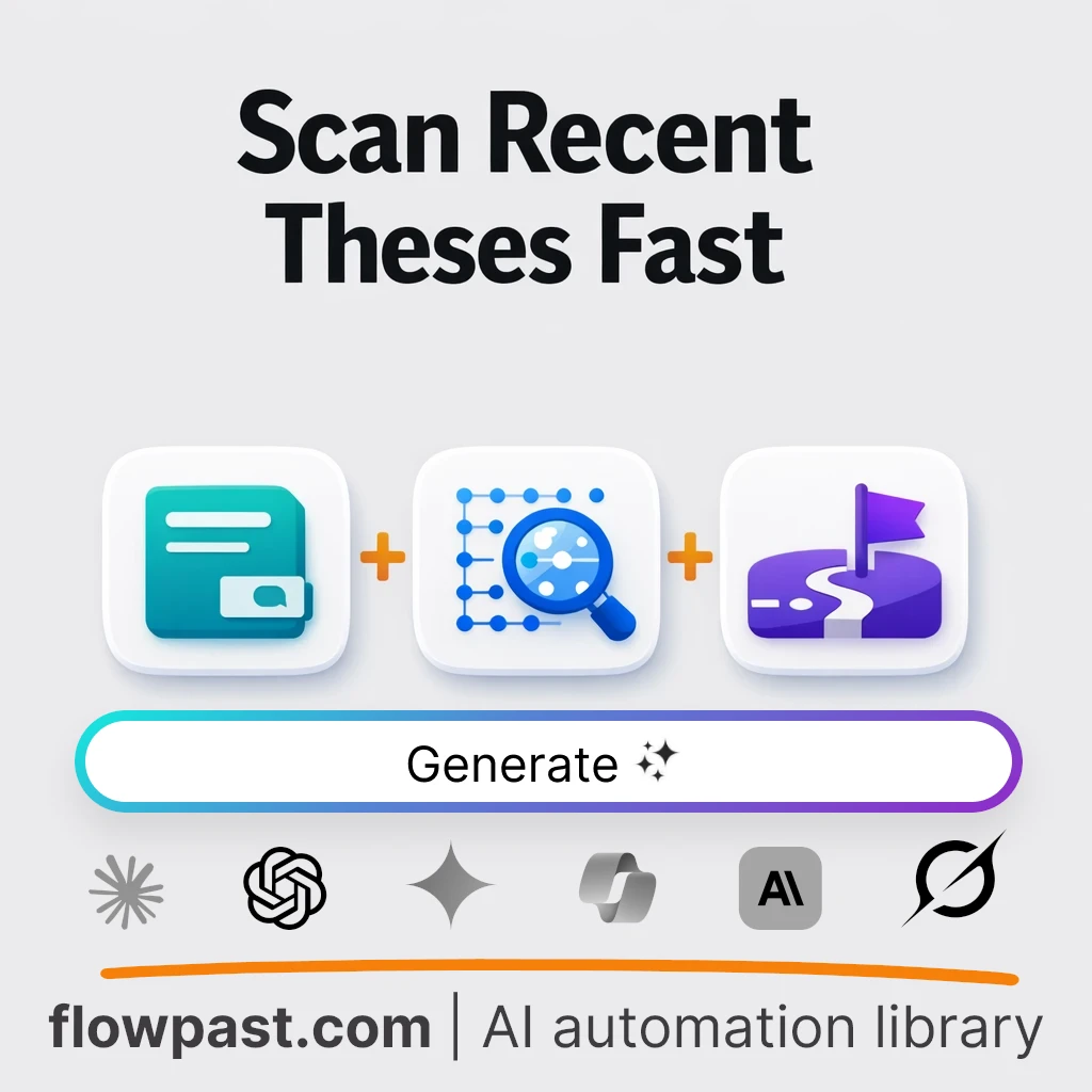 AI Prompt to Write a Recent-Works Thesis Review - AI prompt template