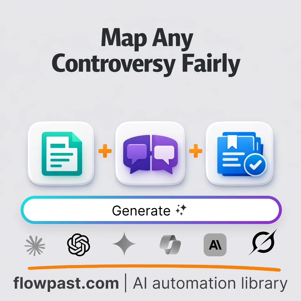 Write a Neutral Controversy Briefing with this AI Prompt - AI prompt template