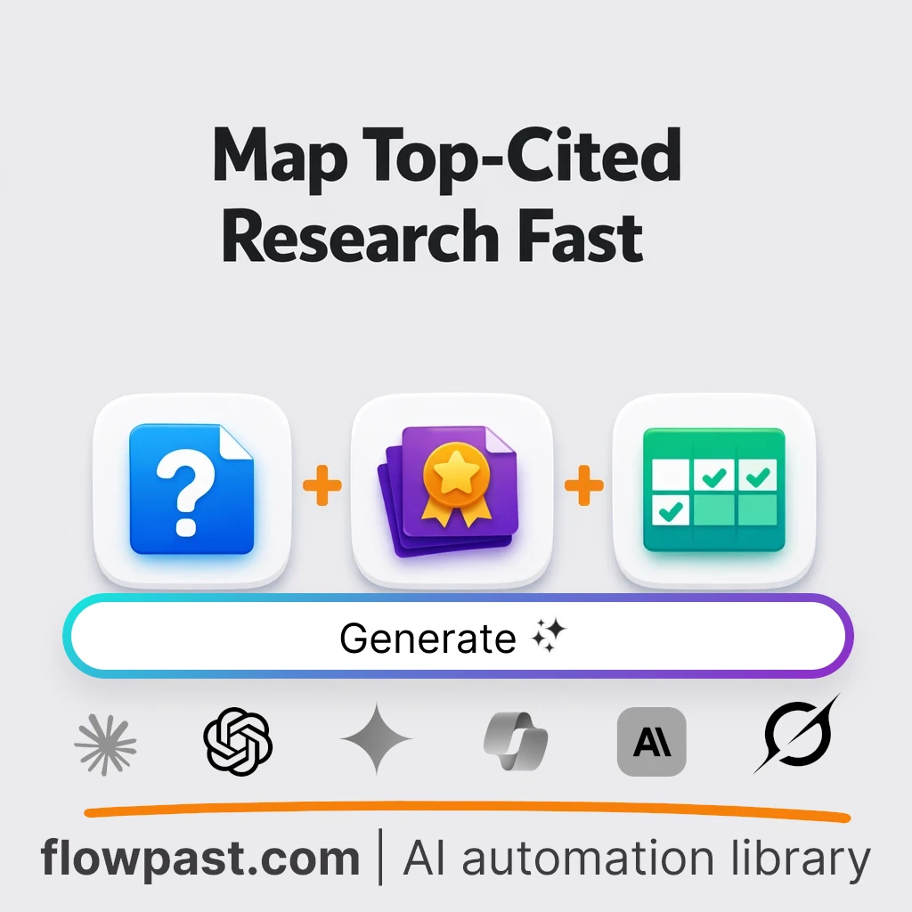 Create a Top-Cited Literature Brief AI Prompt - AI prompt template
