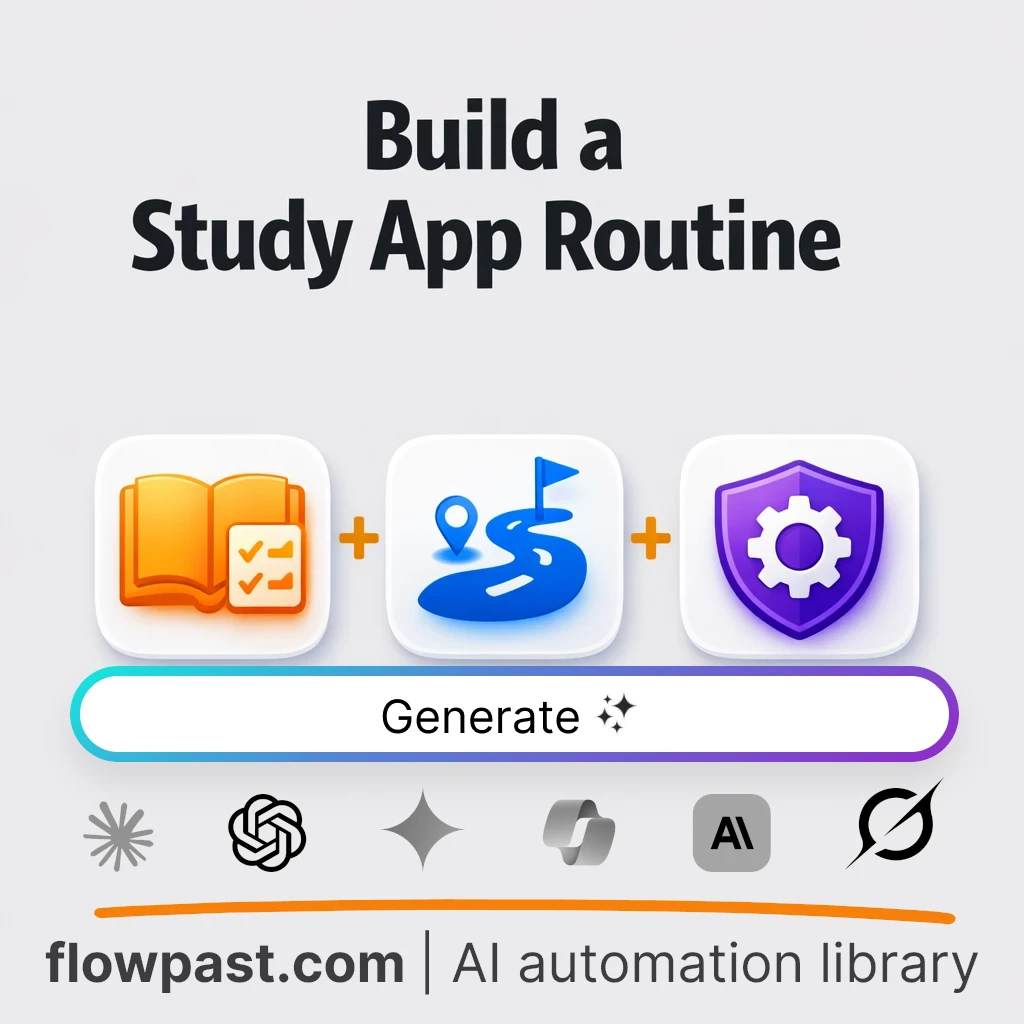 Build a Study App Routine Blueprint with this AI Prompt - AI prompt template