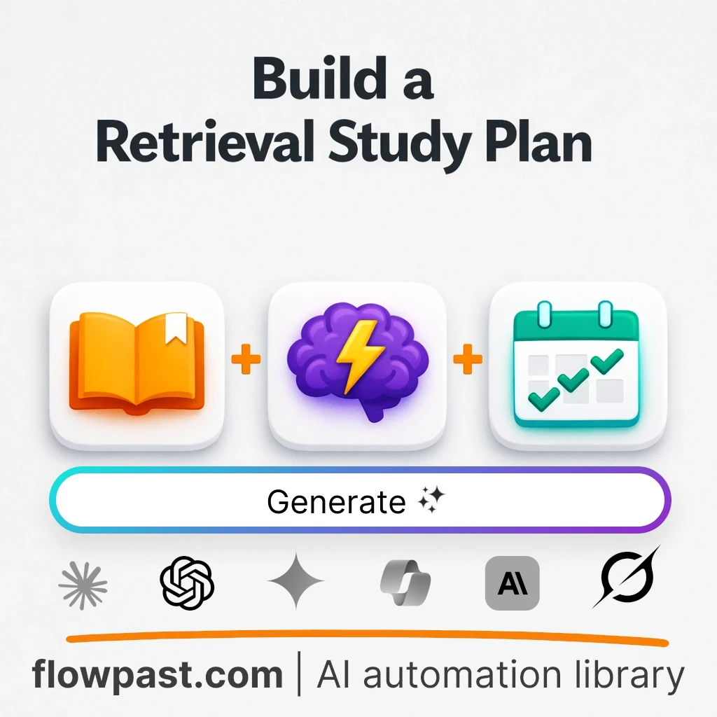 Build a Retrieval Practice Study Plan with this AI Prompt - AI prompt template
