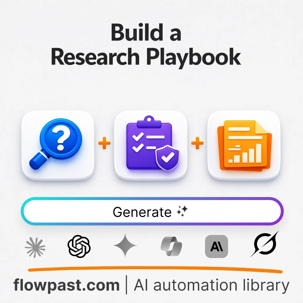 Build a Research Playbook with this AI Prompt - AI prompt template