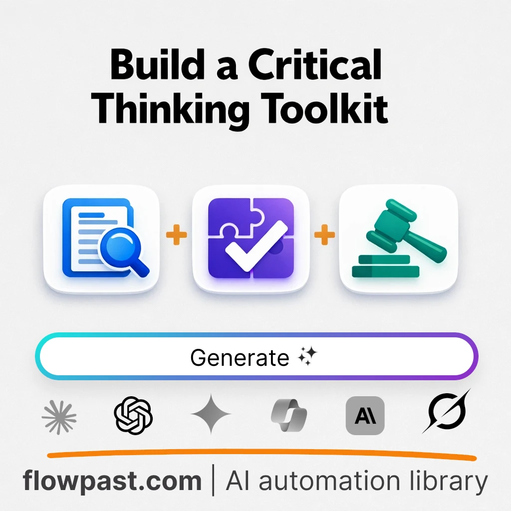 Build a Critical Thinking Framework with this AI Prompt - AI prompt template