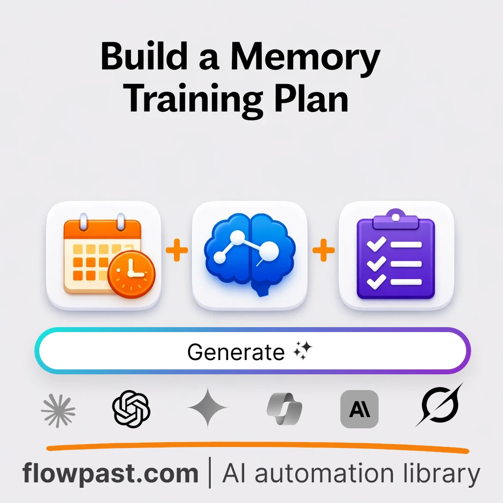 Build a 4-Week Memory Training Plan with this AI Prompt - AI prompt template