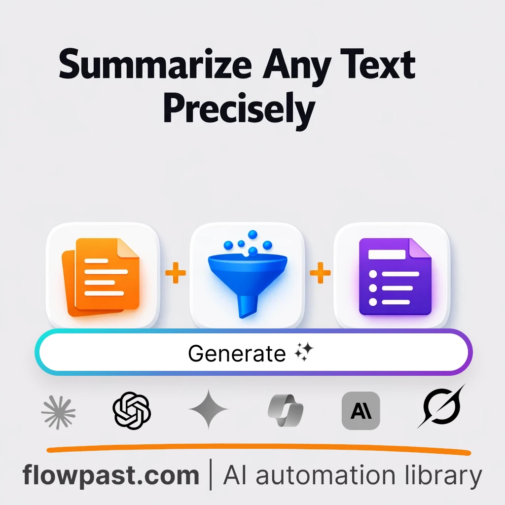 AI Prompt to Summarize Any Text Into a Clear Brief - AI prompt template