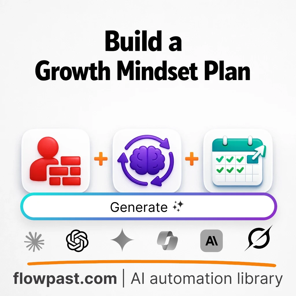 Build a Growth Mindset Coaching Plan AI Prompt - AI prompt template