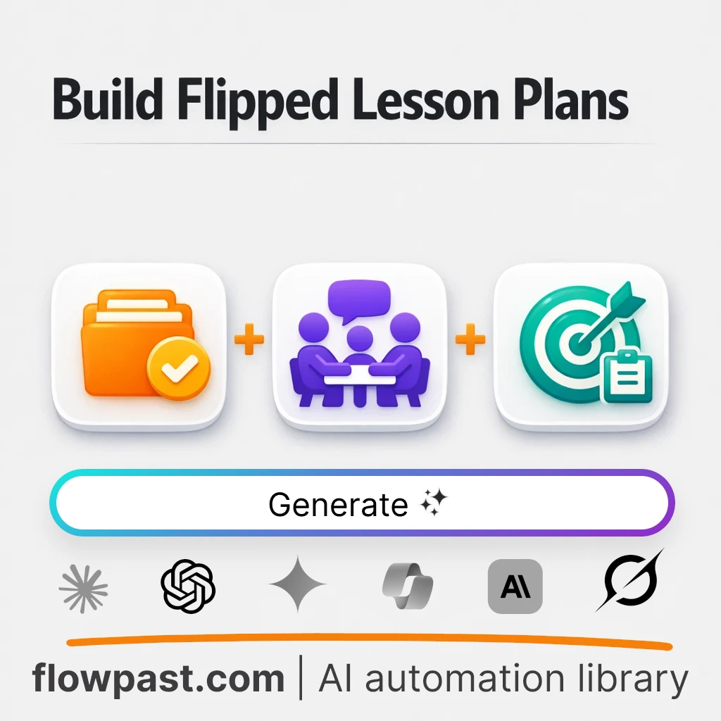 Build a Flipped Learning Plan with this AI Prompt - AI prompt template