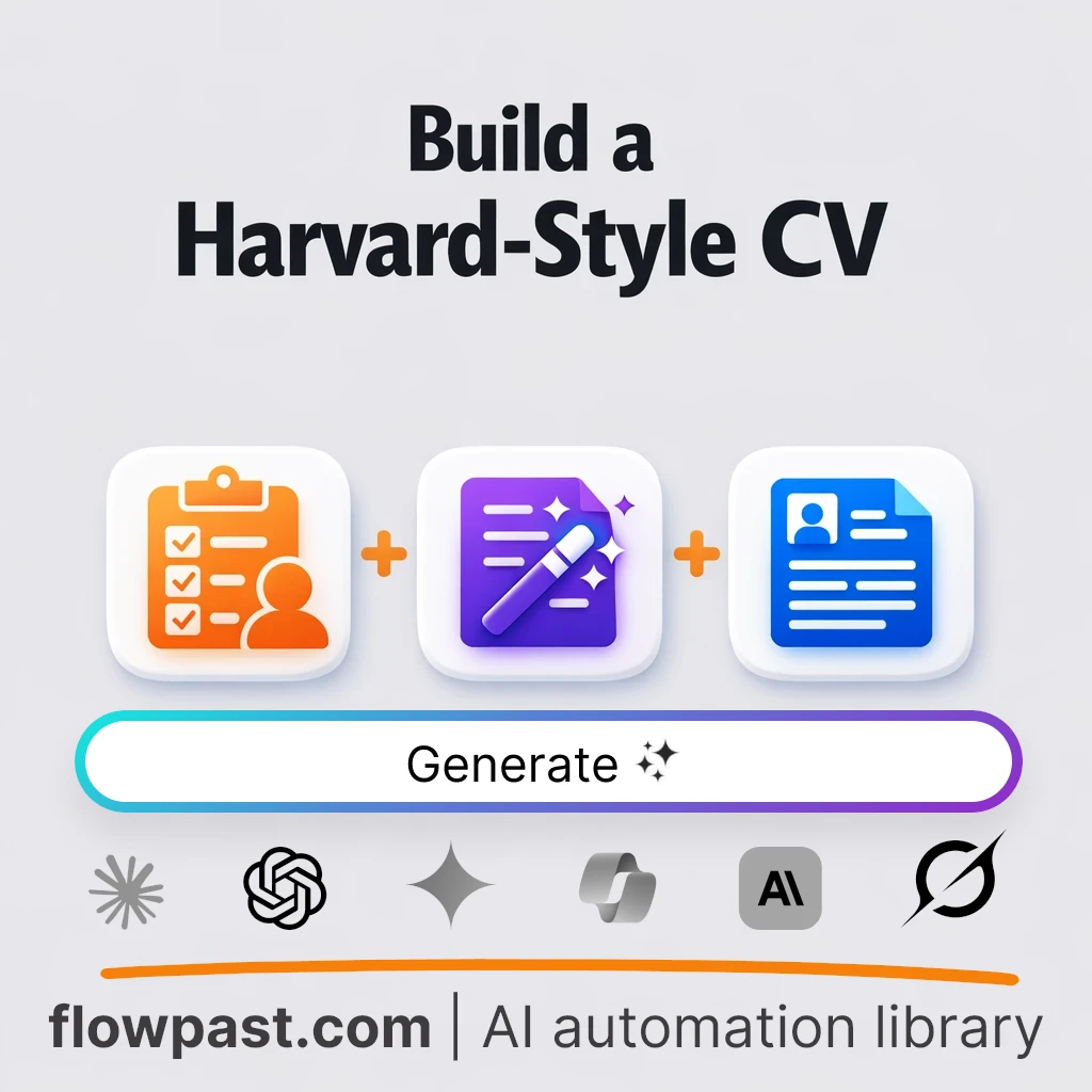 Build a Harvard-Style LinkedIn CV with this AI Prompt - AI prompt template