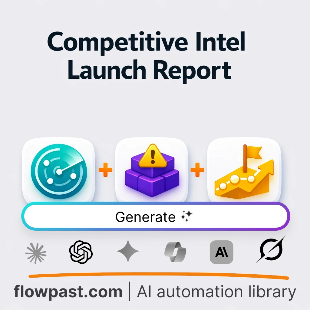 Build a Competitive Intelligence Brief AI Prompt - AI prompt template
