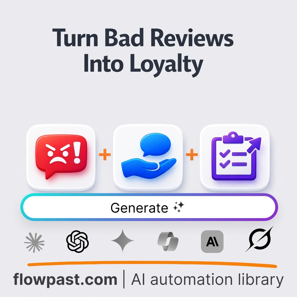 Turn Negative Reviews Into Trust with this AI Prompt - AI prompt template