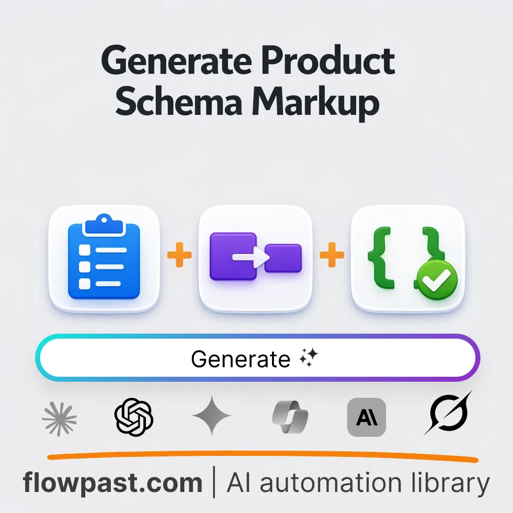 Generate Product JSON-LD Structured Data AI Prompt - AI prompt template