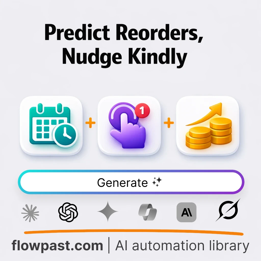 AI Prompt to Build a Time-to-Rebuy Reorder Nudge System - AI prompt template