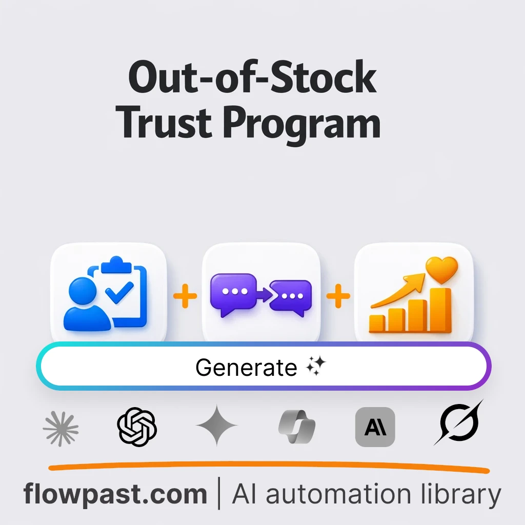 Build Out-of-Stock Notification Flows with this AI Prompt - AI prompt template