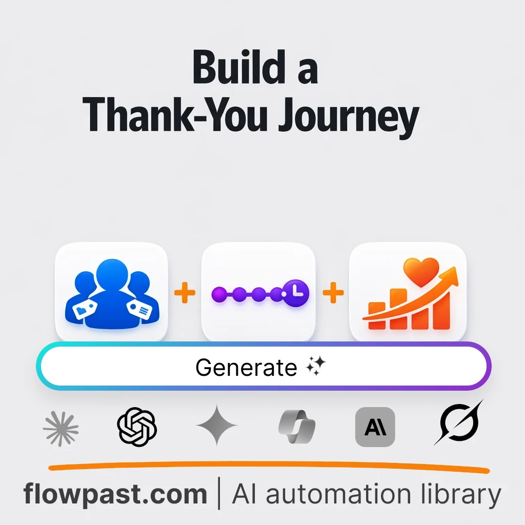 Build a Post-Purchase Thank-You Flow with this AI Prompt - AI prompt template