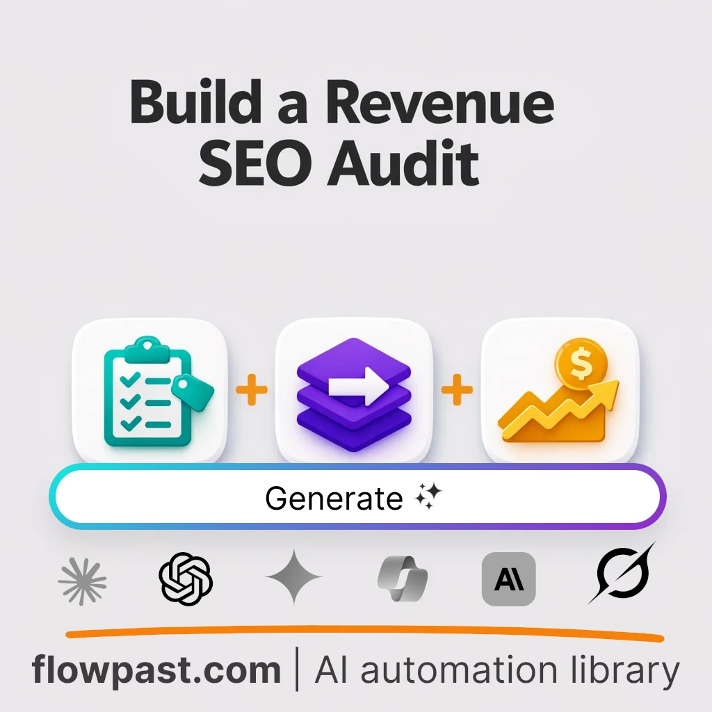 Build an E-commerce SEO Audit Checklist AI Prompt - AI prompt template