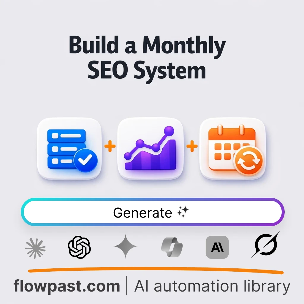 Build a Monthly Keyword Optimization System AI Prompt - AI prompt template