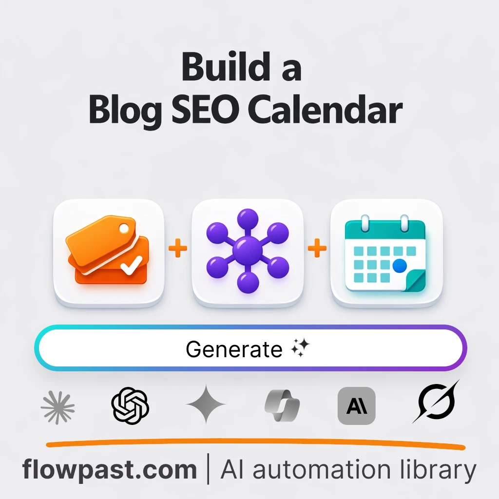 Build a Blog SEO Calendar with this AI Prompt - AI prompt template