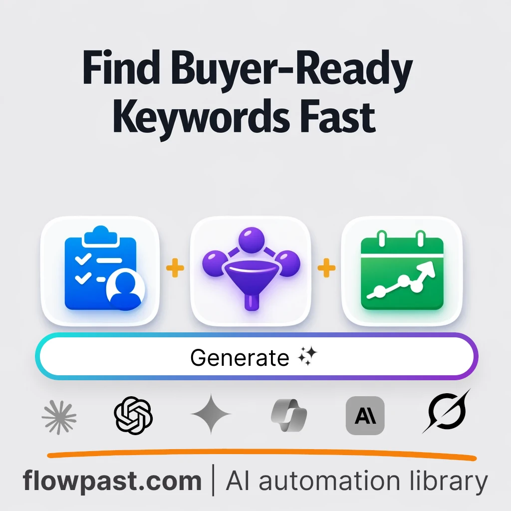 Build a Buyer-Intent Keyword Plan AI Prompt - AI prompt template