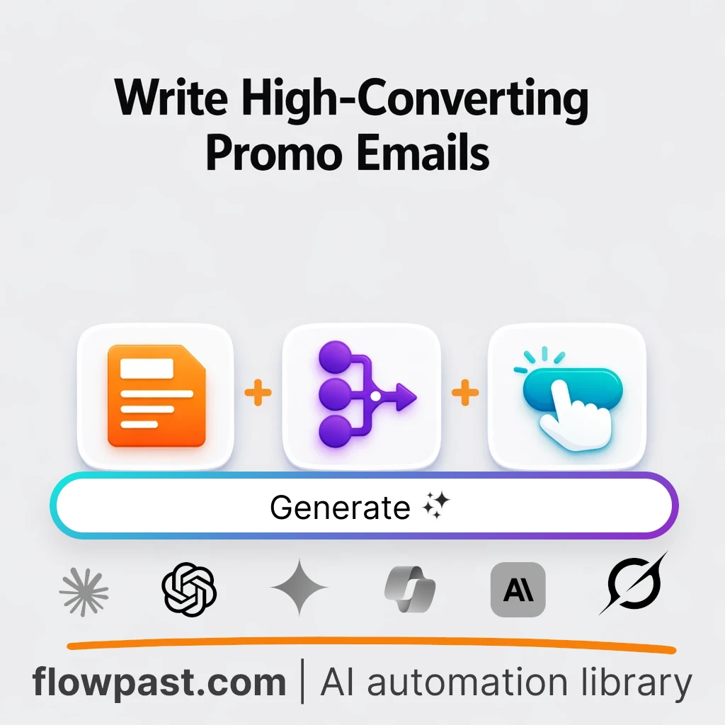 Promotional Email Workflow AI Prompt - AI prompt template