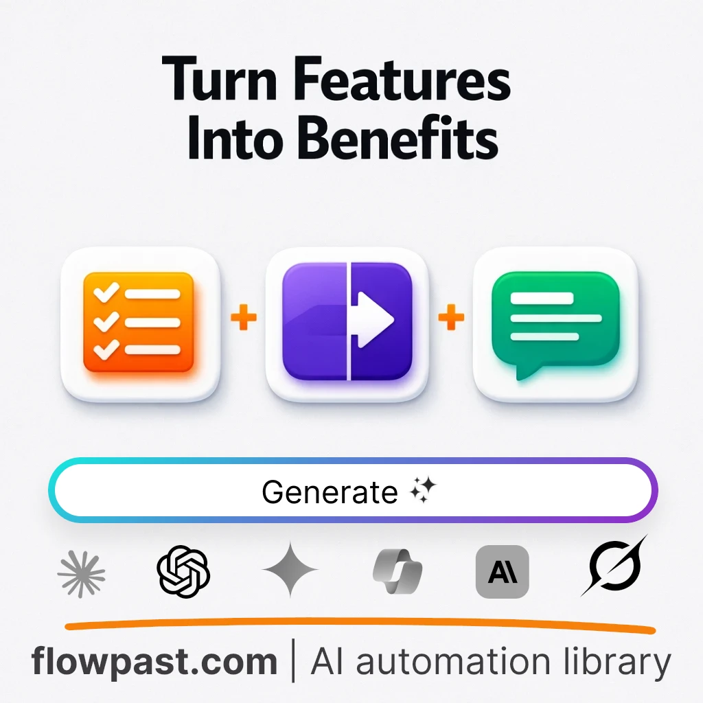 Translate Features Into Buyer Benefits AI Prompt - AI prompt template
