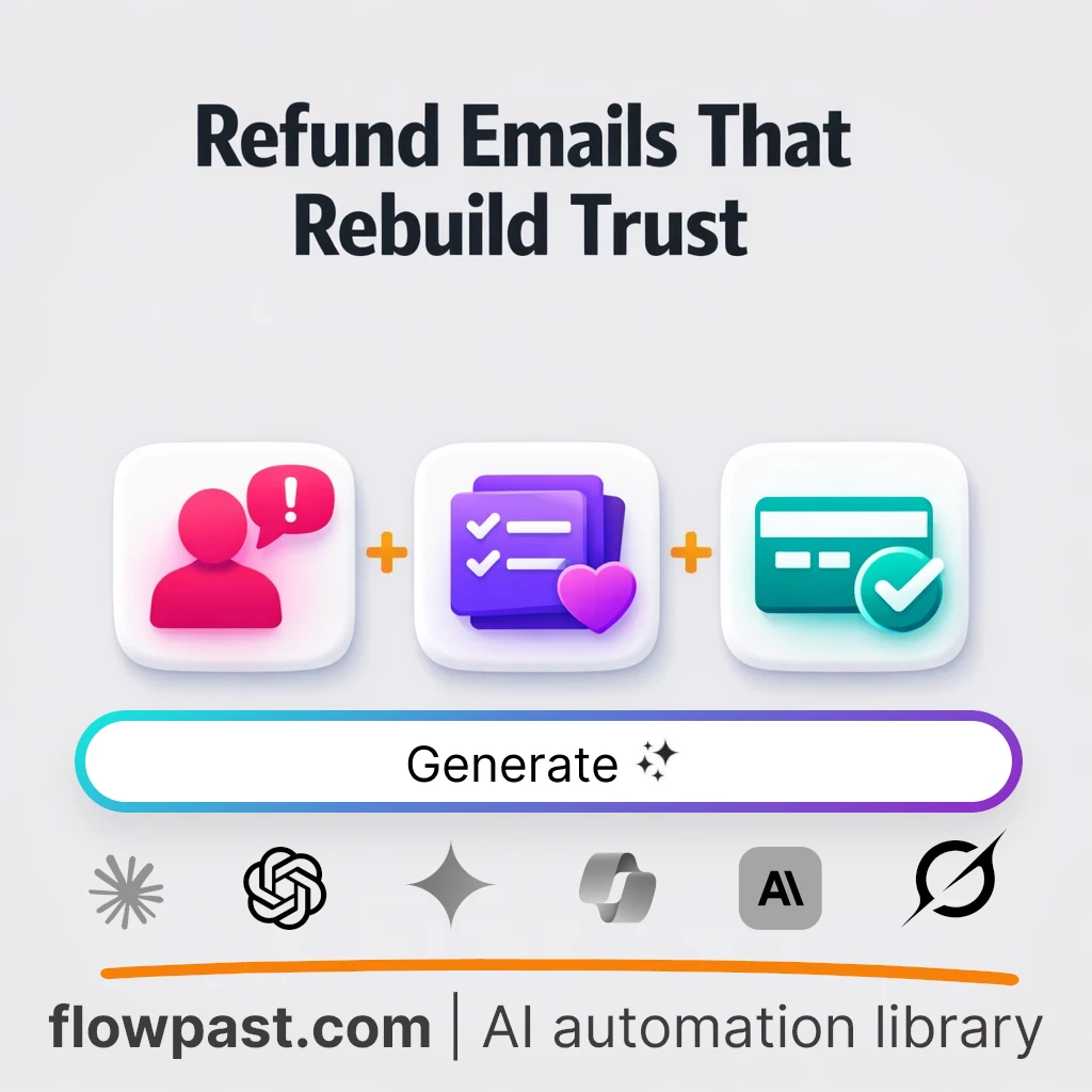 Build a Refund Recovery Email System with this AI Prompt - AI prompt template