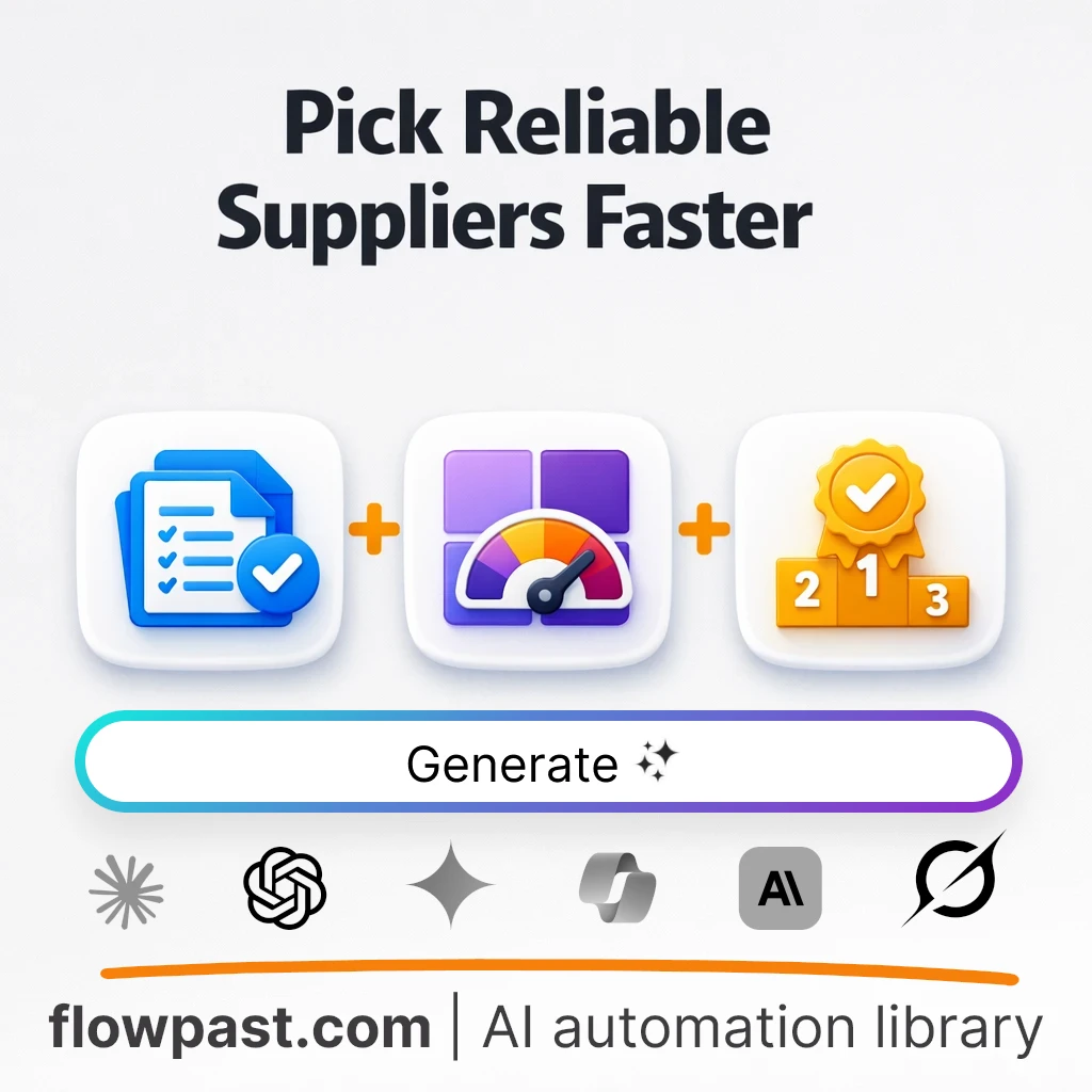 Build Supplier Reliability Scorecards AI Prompt - AI prompt template