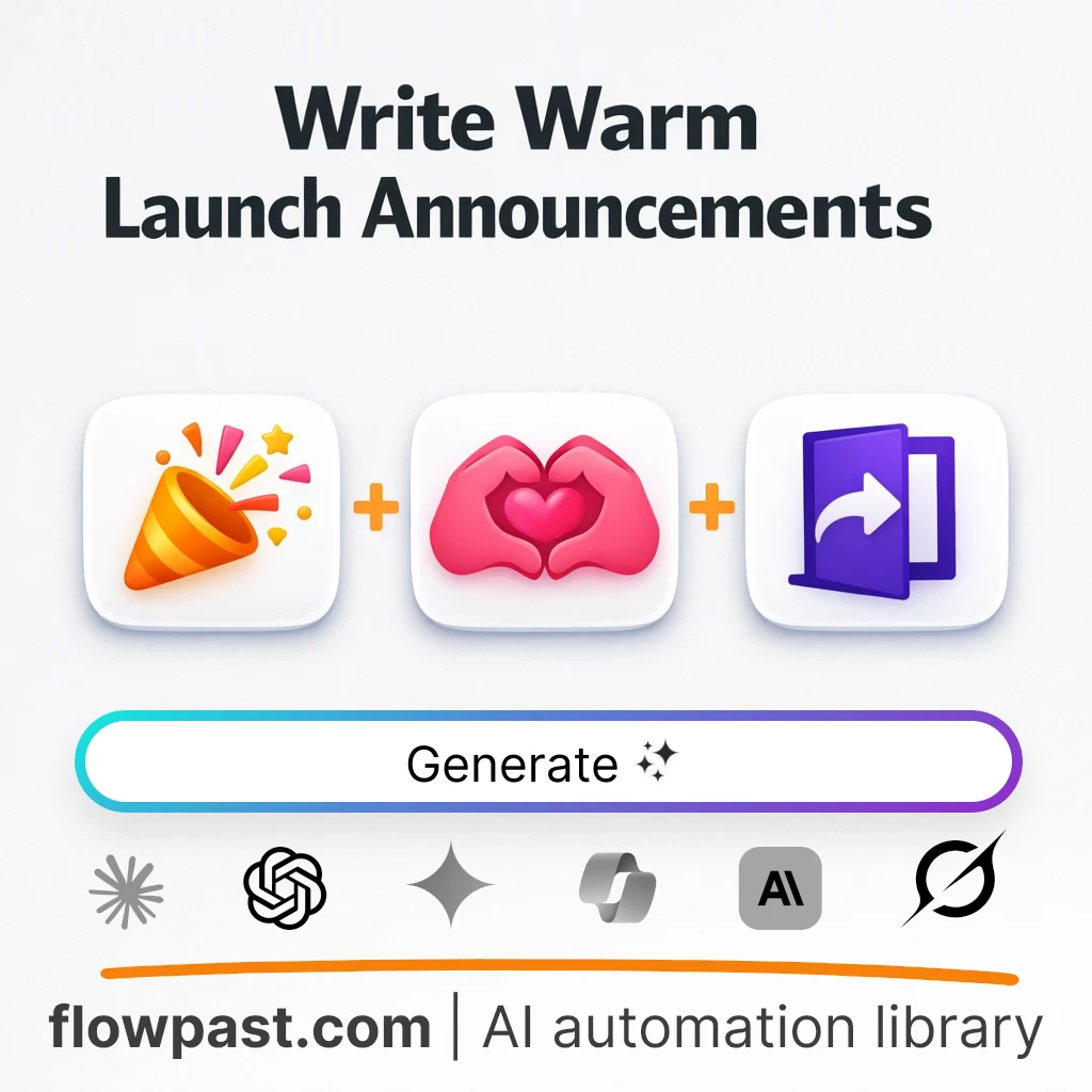Write Launch Day Announcements with this AI Prompt - AI prompt template