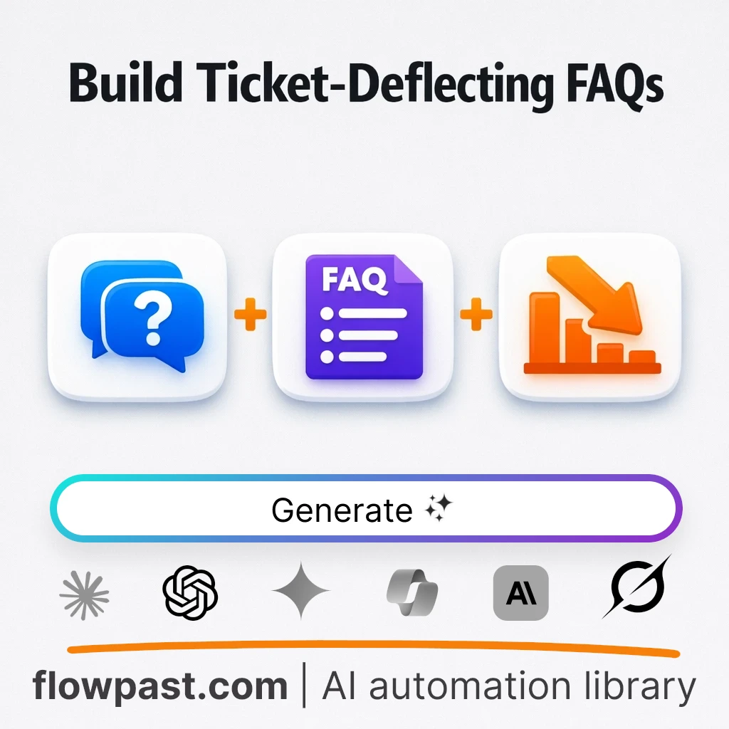 Build a Ticket-Deflecting FAQ Program with this AI Prompt - AI prompt template