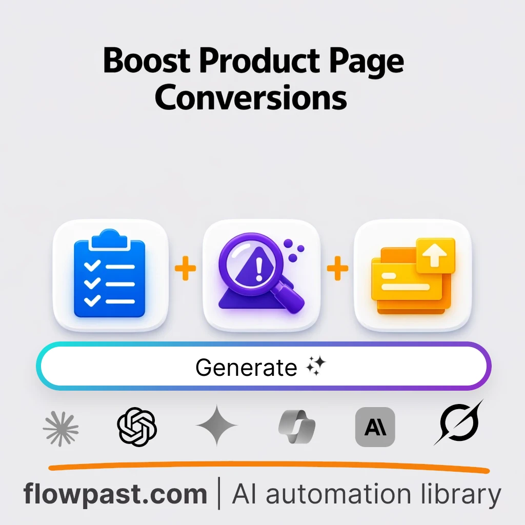 Optimize Product Pages for Conversions AI Prompt - AI prompt template