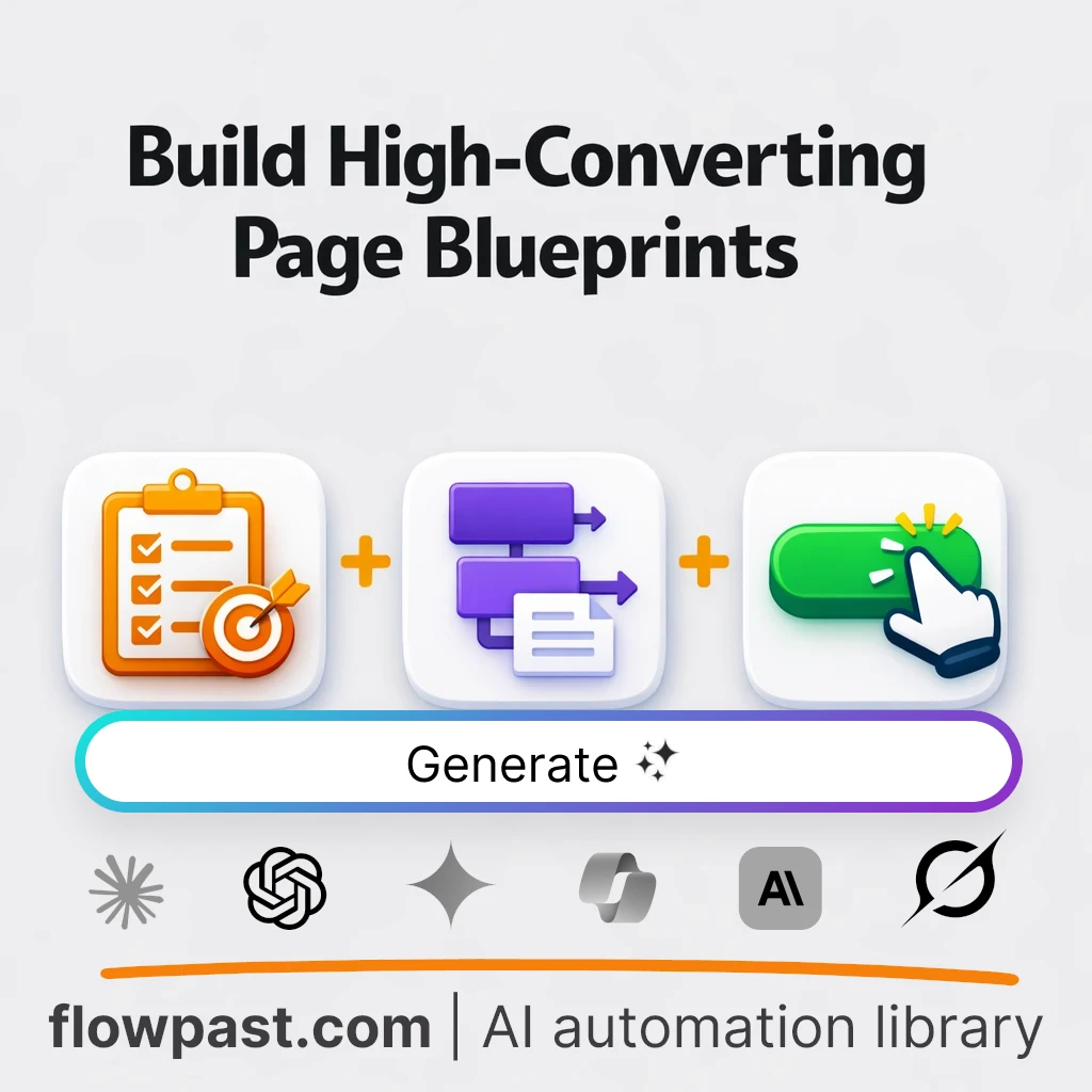 Build a High-Converting Web Page Blueprint AI Prompt - AI prompt template