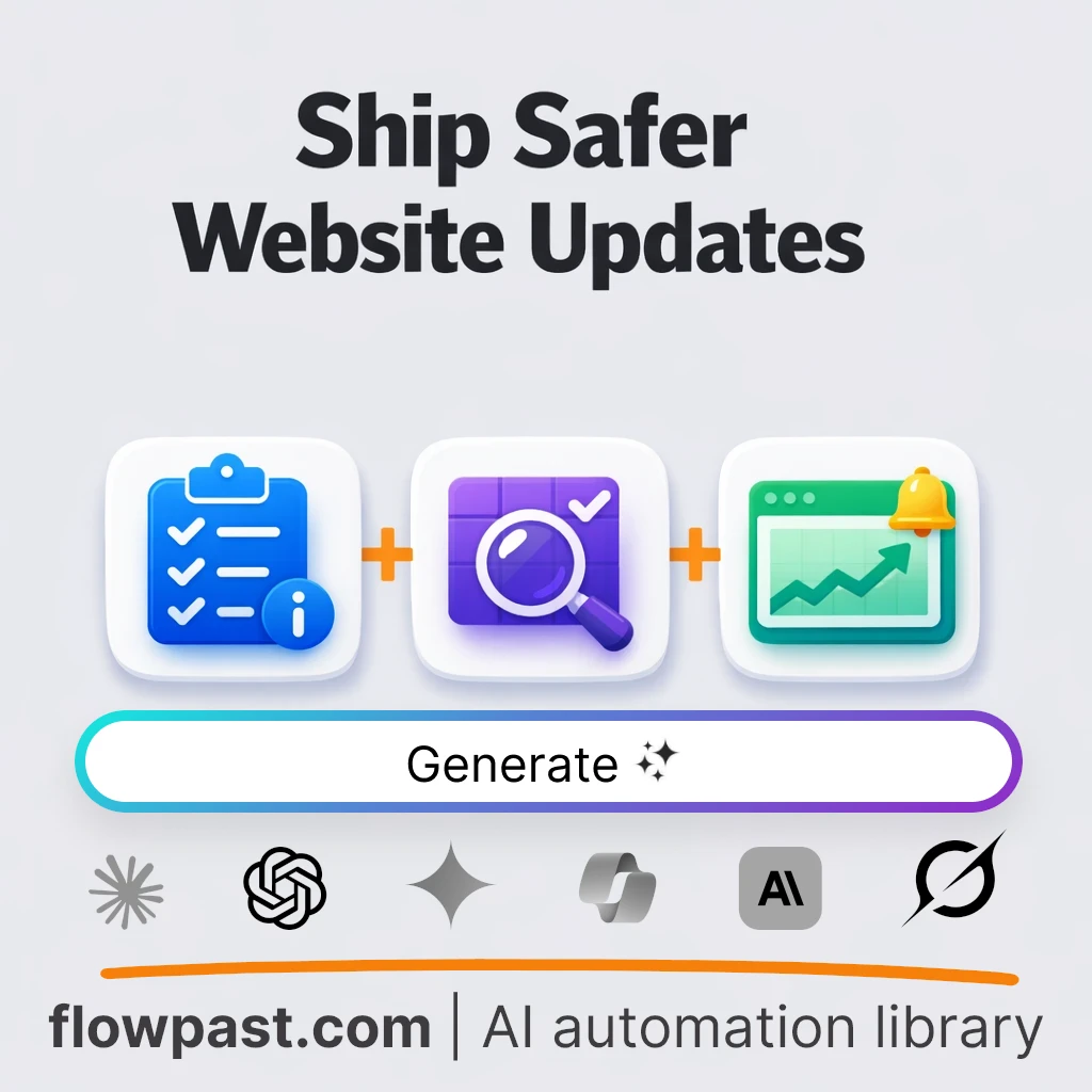 Create a Website Update Master Checklist AI Prompt - AI prompt template