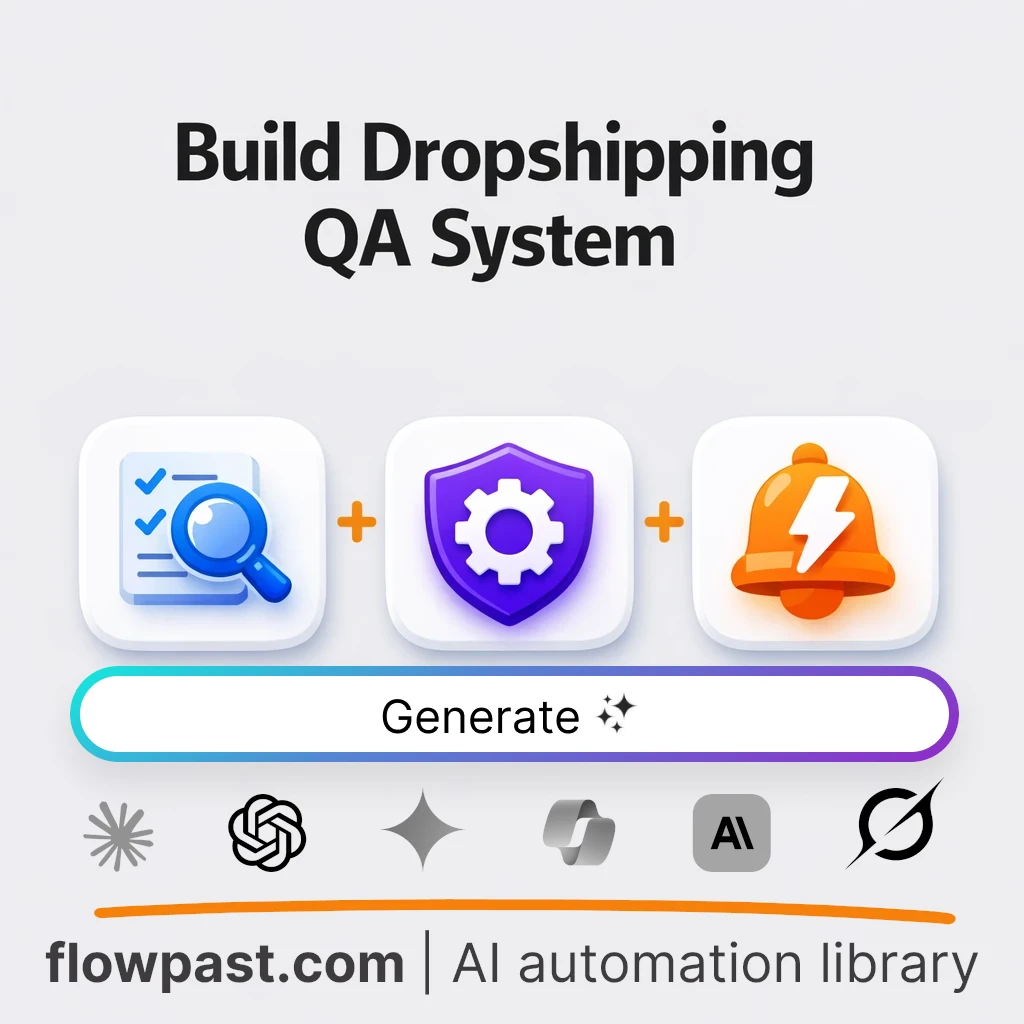 Build a Dropshipping QA System with this AI Prompt - AI prompt template