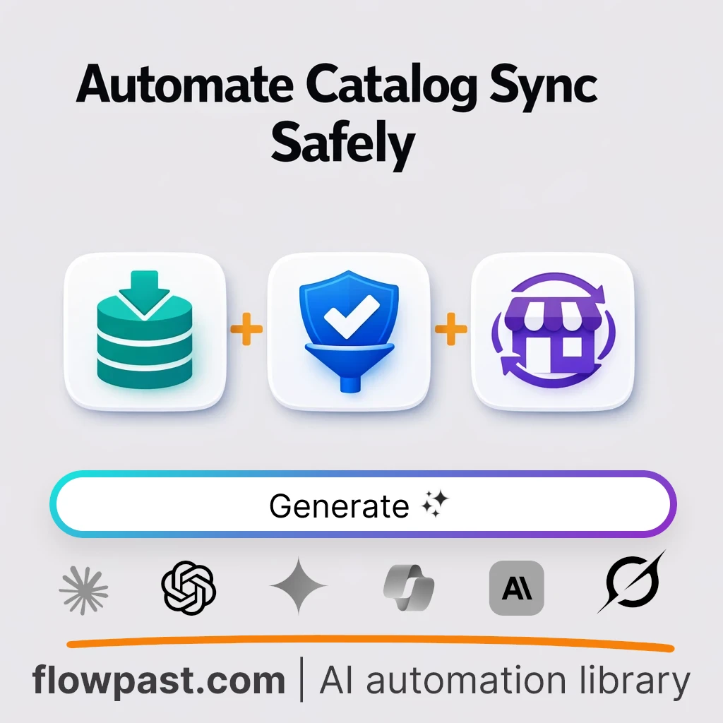 Build Supplier Catalog Sync Workflow AI Prompt - AI prompt template