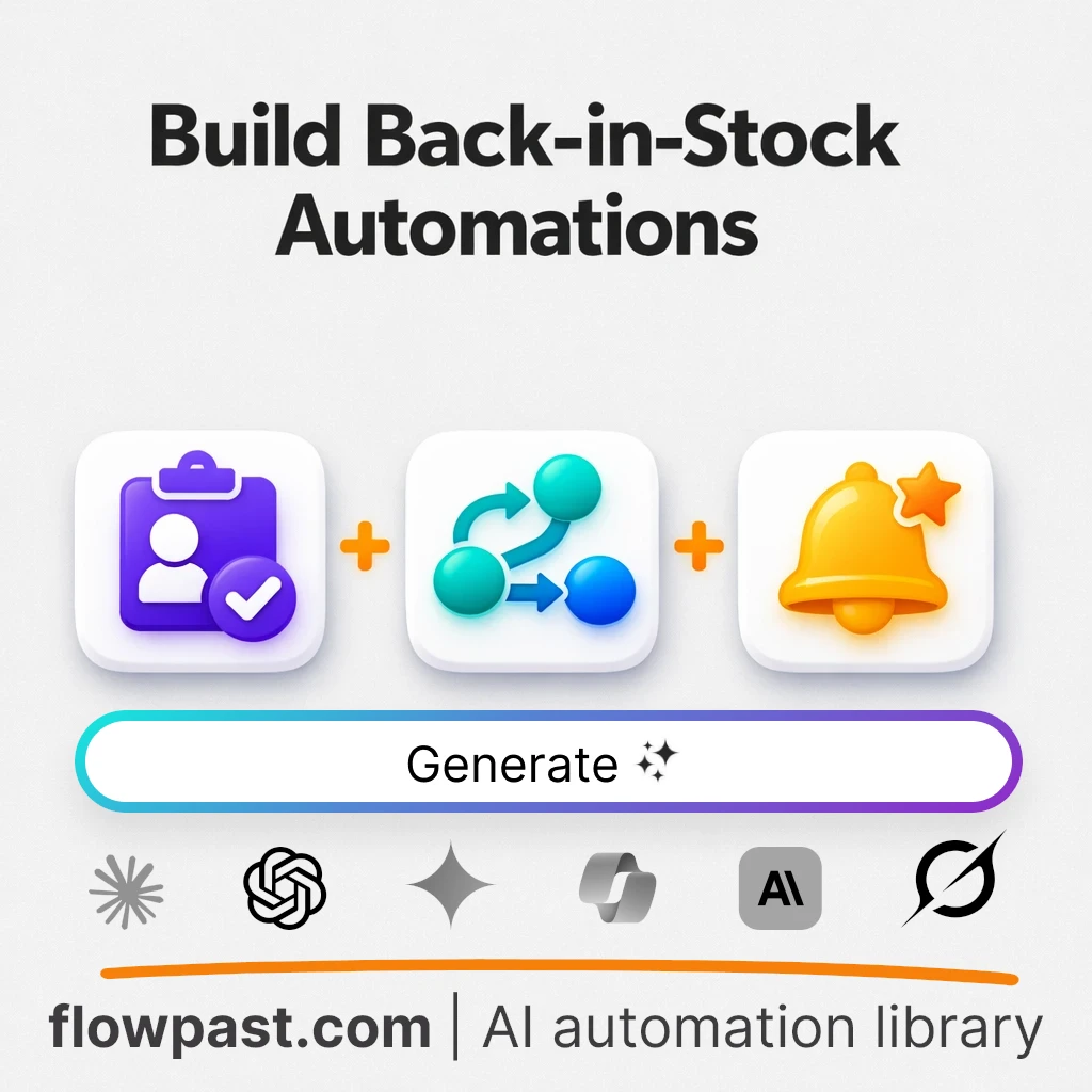 Create Restock Email and SMS Flows with this AI Prompt - AI prompt template